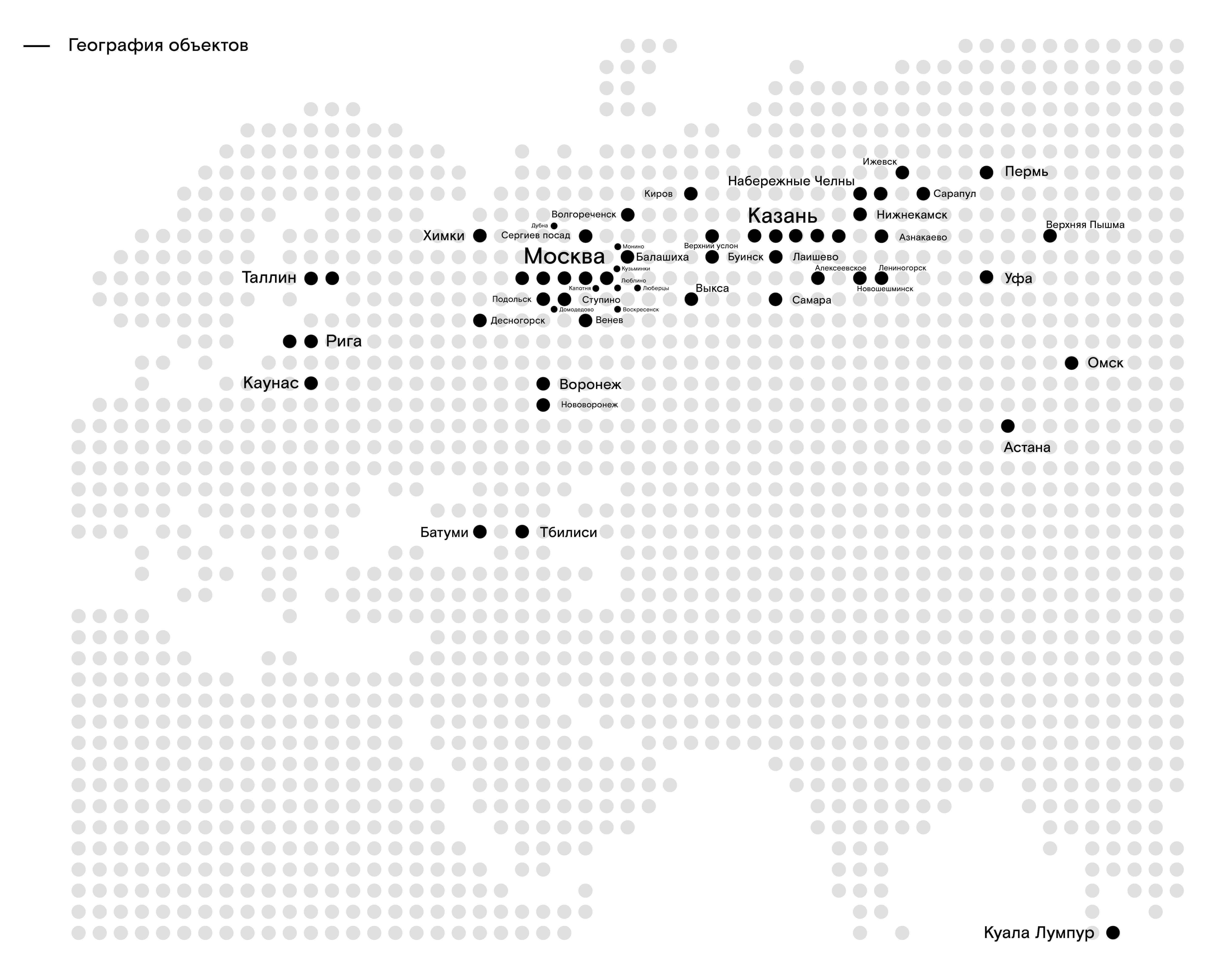 map with projects